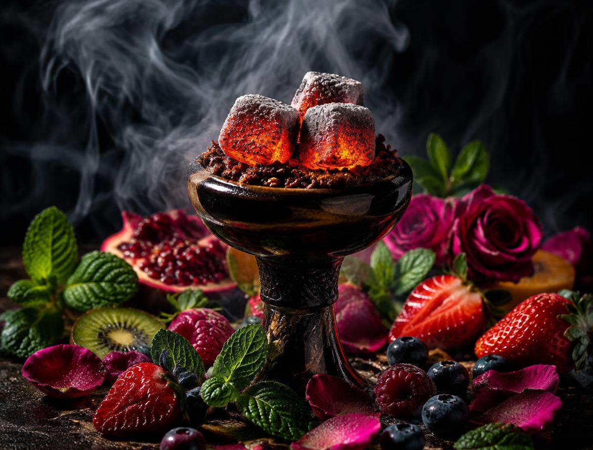 Hookah bowl with exotic fruits